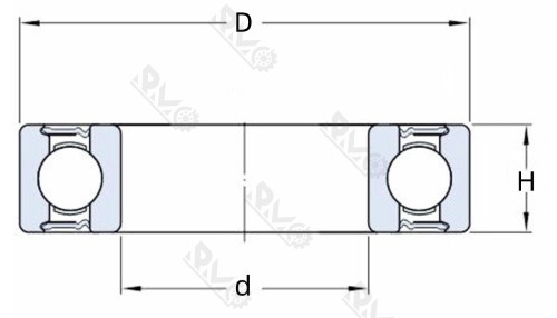 63001-2RS drawing 63001-2RS drawing