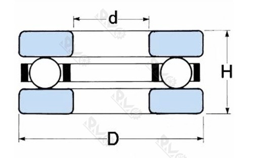F series thrust ball bearing drawing F series thrust ball bearing drawing