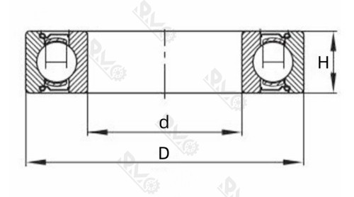 628ZZ deep groove ball bearing drawing 628ZZ deep groove ball bearing drawing