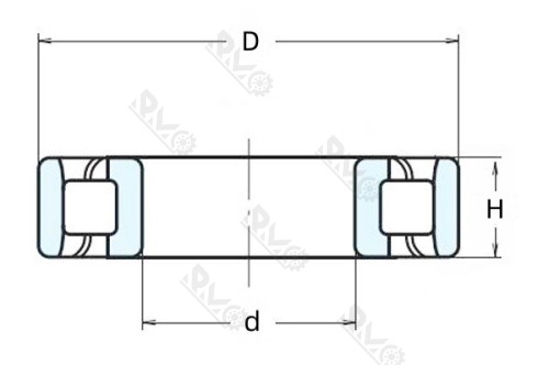 N206 Cylindrical Roller Bearing Drawing N206 Cylindrical Roller Bearing Drawing