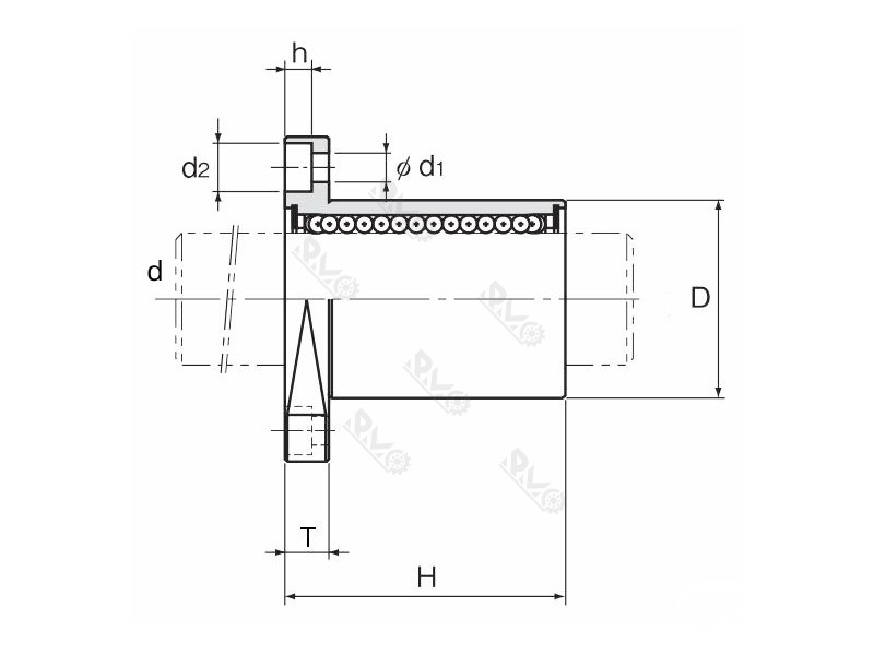 LMH type linear bearing drawing LMH type linear bearing drawing