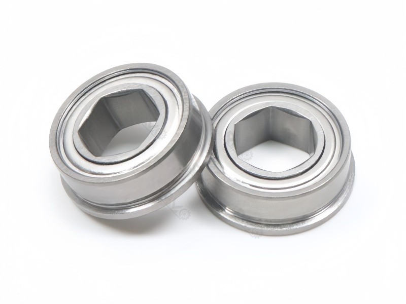 Hexagonal inner race ball bearing